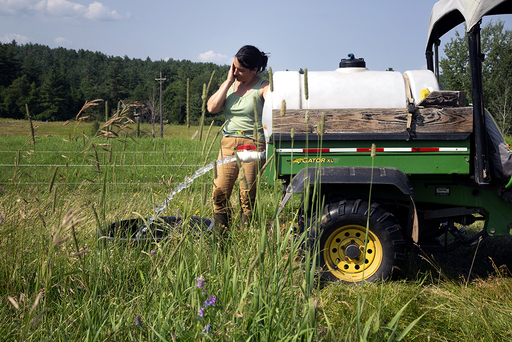 refill stock tub with water